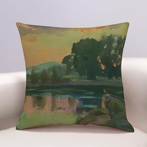 Kissenbezug 60x60 Grüne Landschaft Kissenbezüge Leinen Deko Kissen für Sofa Schlafzimmer Gartenbett Outdoor Kissen Waschbar Kissenhüllen Atmungsaktiv Kissenbezug Kissenbezug 60x60 Grüne Landschaft Kissenbezüge Leinen Deko Kissen für Sofa Schlafzimmer Gartenbett Outdoor Kissen Waschbar Kissenhüllen Atmungsaktiv Kissenbezug von SHFDJTL
