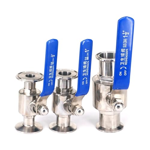 1PC 19x50.5mm 1.5" Tri Clamp Ferrule 304 Stainless Steel Ball Valve For Homebrew Diary von SHFTQXSLAT