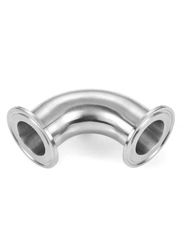 1pc 304 Stainless Steel 45 Degree Elbow Pipe Fitting OD 63 x Flange 77.5 von SHFTQXSLAT