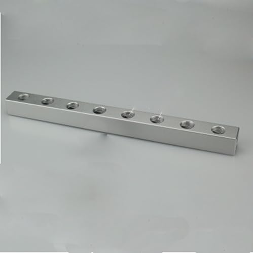 20x20mm 1/4" BSP 8 Ways Aluminum Pneumatic Fitting Manifold Block Splitter Air Water Gas Oil 20x20mm 1/4" BSP 8 Ways Aluminum Pneumatic Fitting Manifold Block Splitter Air Water Gas Oil von SHFTQXSLAT