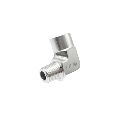 304 Stainless Steel High Pressure Forged Pipe Fitting Connector - 1/4" NPT Elbow Male-Female von SHFTQXSLAT