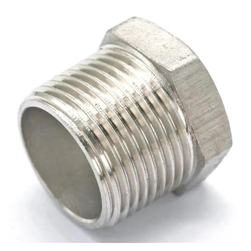 304 Stainless Steel Reducer 3/4" Male Thread to 1/2" Female Thread Reducing Bush adapter Fitting Gas Air Water Fuel 304 Stainless Steel Reducer 3/4" Male Thread to 1/2" Female Thread Reducing Bush adapter Fitting Gas Air Water Fuel von SHFTQXSLAT