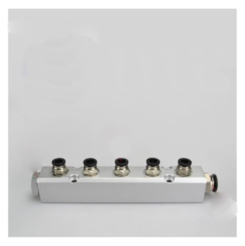 30x30mm G1/4" Out G1/2" In 5 Way Pneumatic Fitting Air Manifold Block Splitter von SHFTQXSLAT