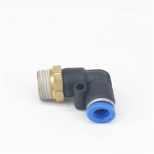 5pc 1/4" Male to Fit Tube O/D 6mm Pneumatic Elbow Push In Connector Union Quick Release Air Fitting Plumbing von SHFTQXSLAT