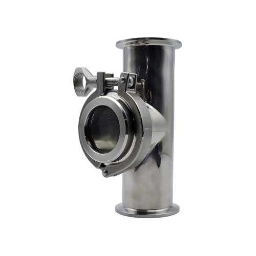 Ferrule 77.5 Flow Diopter Sight Glass with Tri-Clamp Fitting, SUS304 Stainless Steel Optical Window (OD 63 mm) Homebrew von SHFTQXSLAT