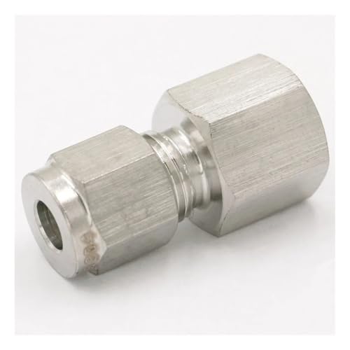 Fit Tube O/D 6mm To 1/4" BSPP Female 304 Stainless Ferrule Pneumatic Air Compression Fitting von SHFTQXSLAT