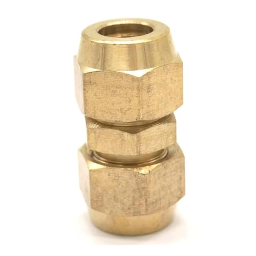 Flare Tube OD 10mm Equal Nuts M16x1.5 Brass Flare Male Connector Tube Pneumatic Fitting von SHFTQXSLAT