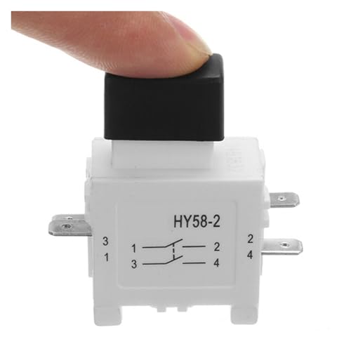 HY58-2 Power Tool Pushbutton Trigger Switch with Brake 16/19A 250/127V 4Pins, 2-Pack von SHFTQXSLAT
