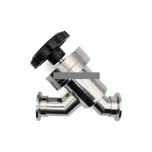 Stainless Steel L/Y-Type Vacuum Valve Manual Adjustable Angle Flapper Valve KF16 Gas Valve von SHFTQXSLAT