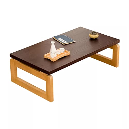 SHGDAIO Couchtisch, Holzbeine, faltbar, rechteckig, 110/120 cm, Holz-Teetisch für Wohnzimmer, Cocktailtisch von SHGDAIO