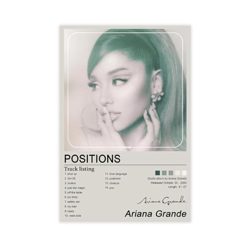 Poster "Sängerin Ariana Grande" (21) auf Leinwand, Wandkunst, Dekordruck, Bild Gemälde für Wohnzimmer, Schlafzimmer, Dekoration, 30 x 45 cm von SHGJE