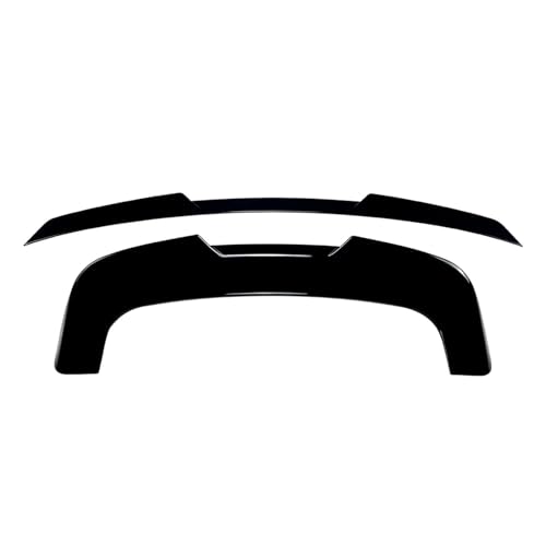 Heckspoiler 2 STÜCKE Für X5 E70 2008 2009 2010 2011 2012 2013 Hinten Stamm Spoiler Lip Flügel Trim Auto Spoiler(Schwarz glänzend) von SHGJGH