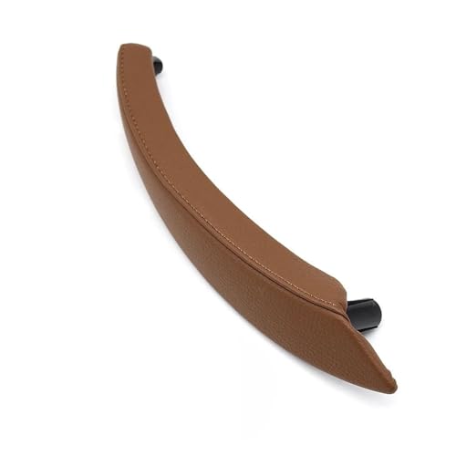 SHGJGH Türinnengriff Links Rechts Innen Passagier Pull Leder Äußere Abdeckung Ersatz für X5 X6 E70 E71 E72 2007-2014 Türgriff Innentür(Sattel Brown Right) von SHGJGH