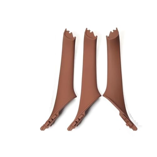 SHGJGH Türinnengriff Schwarze Carbonfaser-Innenverkleidung für Links- und Rechtslenker für 5er-Reihe F10 F11 520d 525d 530d 535i Türgriff Innentür(Red Brown LHD) von SHGJGH