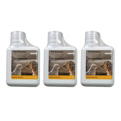 200ml Kirschblütenduft Haustier Deodorant Bodenreinigungsflüssigkeit. Kompatibel For Dreame Alle Kabellosen Nass- Und Trockensauger. Alle Saugroboter(3 bottle) von SHGTCOAP