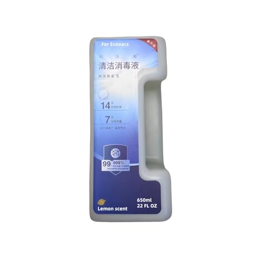 650 Ml Nano-Silber-Ionen-Bodenreinigungslösung. Kompatibel For Ecovacs T50 Pro Full Series, X8 Pro, X8 Pro Plus Wasserverbundene Version Des Roboterstaubsaugers(1pcs) von SHGTCOAP