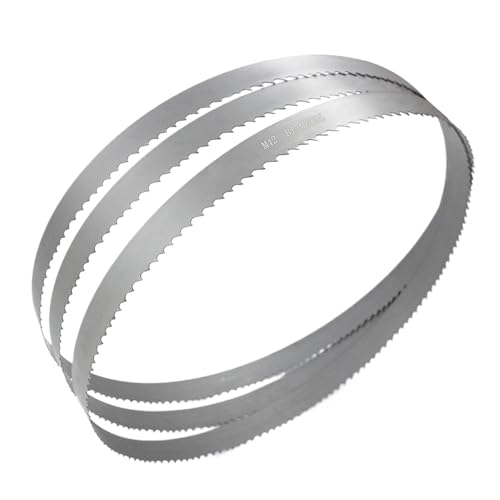 SHGUOMSC 3 Stück 45 Zoll x 1/2 Breite 24TPI Metallschneidwerkzeug, M42 Bimetall-Bandsägeblätter, hochzähe, scharfe Bandsägeblätter von SHGUOMSC
