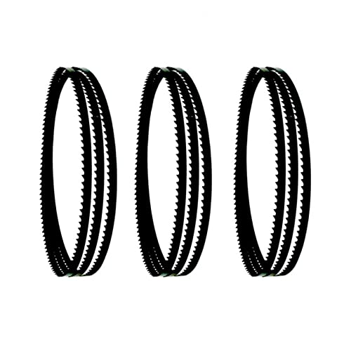 SHGUOMSC 3-teiliges Bandsägeblatt, 59-1/2 Zoll x 1/4 breit, Carbon-Bandsägeblatt TPI, tragbares for Holzschneiden von SHGUOMSC