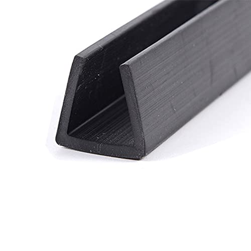 SHHMA U-Profil Gummi Auto Schutzleisten Fensterdichtung Geeignet Zum Schutz Der Schreibtischkante, 12 Mm X 12 Mm,Thick:2mm,Length:10m von SHHMA