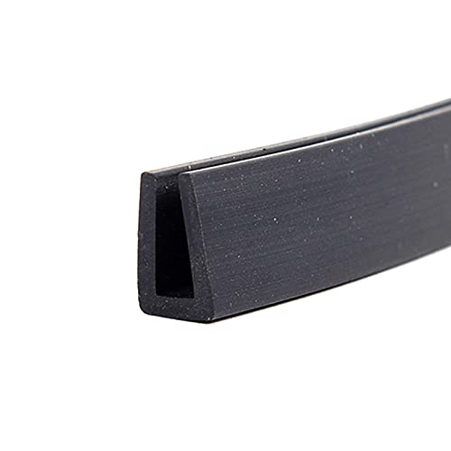 SHHMA U-Profil Gummi Auto Schutzleisten Geeignet Zum Schutz Von Metallkanten, Schwarz, 5 Meter Lang,16mm x 25mm von SHHMA