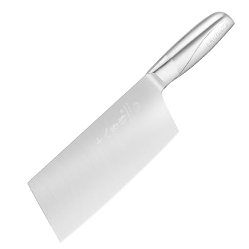 SHI BA ZI ZUO Hackmesser,Professionelles Kochmesser Edelstahl Fleischbeil Messer Ultra-scharfe Klinge mit Anti-Rutsch Griff aus Edelstahl SHI BA ZI ZUO Hackmesser,Professionelles Kochmesser Edelstahl Fleischbeil Messer Ultra-scharfe Klinge mit Anti-Rutsch Griff aus Edelstahl von SHI BA ZI ZUO
