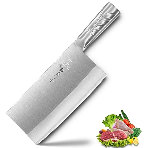 SHI BA ZI ZUO Küchenmesser 8 Zoll Vielseitiges Metzgerbeil Hackmesser zum Schneiden von Fleisch und zum Hacken von Knochen für die Küche zu Hause und im Restaurant SHI BA ZI ZUO Küchenmesser 8 Zoll Vielseitiges Metzgerbeil Hackmesser zum Schneiden von Fleisch und zum Hacken von Knochen für die Küche zu Hause und im Restaurant von SHI BA ZI ZUO