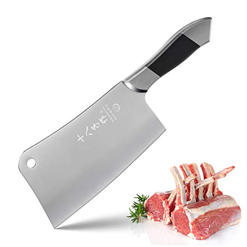 SHI BA ZI ZUO Robustes Knochenspaltmesser aus Edelstahl zum Hacken von Knochen zu Hause SHI BA ZI ZUO Robustes Knochenspaltmesser aus Edelstahl zum Hacken von Knochen zu Hause von SHI BA ZI ZUO