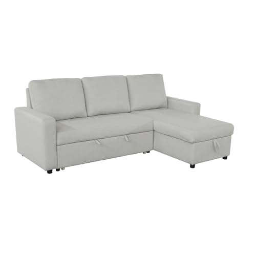 SHIITO | Modell Play - 3-Sitzer-Sofa mit Chaiselongue und Truhe | Maximale Entspannung und Komfort | 230 x 84 x 96 cm - Beige von SHIITO