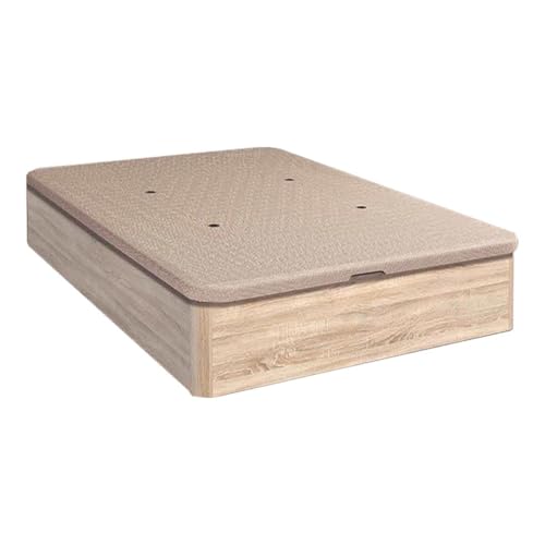 SHIITO Modell Trevi - Boxspringbett mit 3D-Deckel und Cambrian-Finish, europäische Qualität mit reichlich Stauraum, 135 x 190 cm von SHIITO