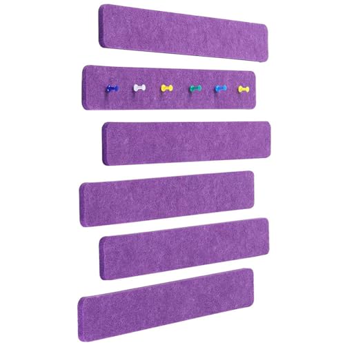 Filzstreifen, 33 x 5 cm, dekorative Filz-Pinnwand, Sichttafel, Foto-Memo-Display, Wandpaneele, Korktafel, Alternative für Zuhause, Büro, 6 Stück Filzstreifen, 33 x 5 cm, dekorative Filz-Pinnwand, Sichttafel, Foto-Memo-Display, Wandpaneele, Korktafel, Alternative für Zuhause, Büro, 6 Stück von SHIJHUI
