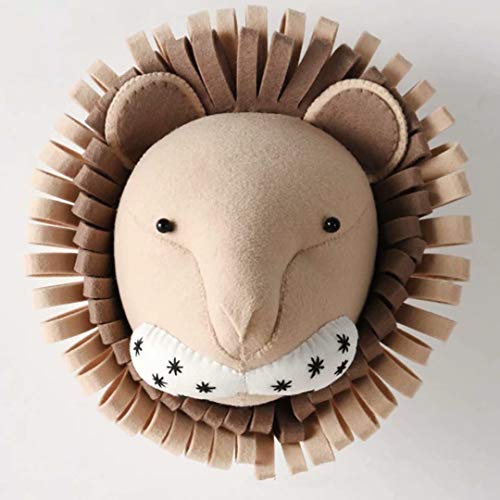 SHIKUN Tier Wandbehang, Wollfilz 3D Tierkopf Wanddekoration, Kinderzimmer Wandkunst, für Jungen & Mädchen SHIKUN Tier Wandbehang, Wollfilz 3D Tierkopf Wanddekoration, Kinderzimmer Wandkunst, für Jungen & Mädchen von SHIKUN