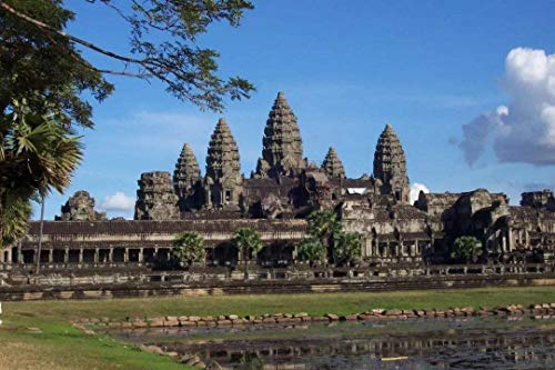 SHILIHOME Angkor Wat Kambodscha Malen Nach Zahlen DIY Einzigartig von SHILIHOME