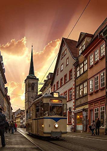 SHILIHOME Erfurt Thüringen Deutschland DIY 5D Diamant Malen nach Zahlen Einzigartige Kits Home Wall Decor Kristall Strass Wanddekoration Kreuzstich von SHILIHOME