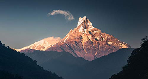 SHILIHOME Fishtail Peak A Sacred Mountain In Nepal Malen Nach Zahlen DIY Einzigartig von SHILIHOME