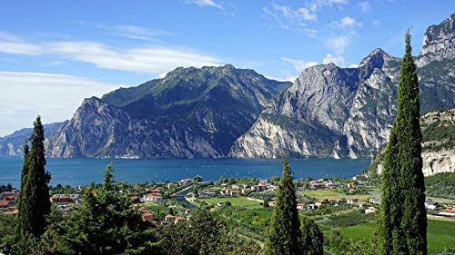 SHILIHOME Italien Gardasee natürliche Landschaft Malerei nach Zahlen DIY einzigartig SHILIHOME Italien Gardasee natürliche Landschaft Malerei nach Zahlen DIY einzigartig von SHILIHOME