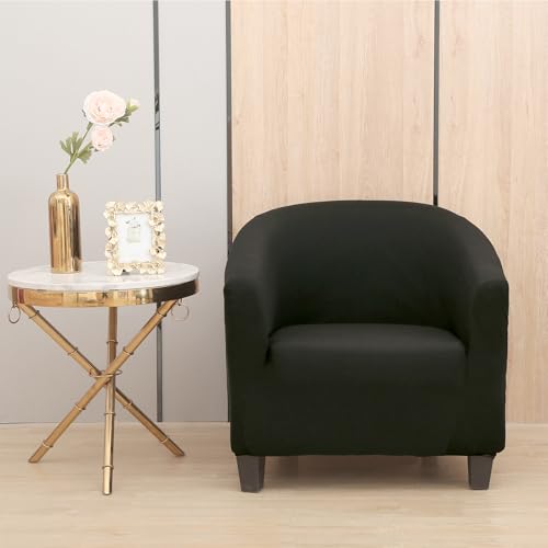 SHILINTONG Club Stuhl Schonbezug 1 Stück Stretch Wanne Stuhl Abdeckung Jacquard Spandex Universal Stoff Perfekt für Bar Tresen Wohnzimmer Sessel von SHILINTONG
