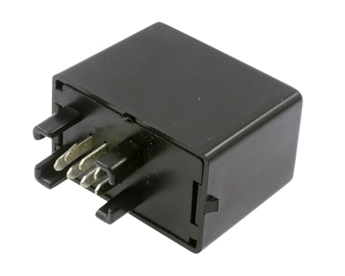 P&W Blinkrelais 12V 1-100W 7-polig für Suzuki (auch für LED), Unisex, Multipurpose, Ganzjährig, Kunststoff, schwarz von SHIN YO