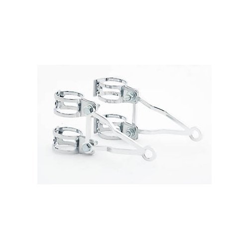 SHIN YO Aluminium Scheinwerferhalter mit verchromten Schellen, 2 Halter + 4 Schellen, 55-58mm von SHIN YO