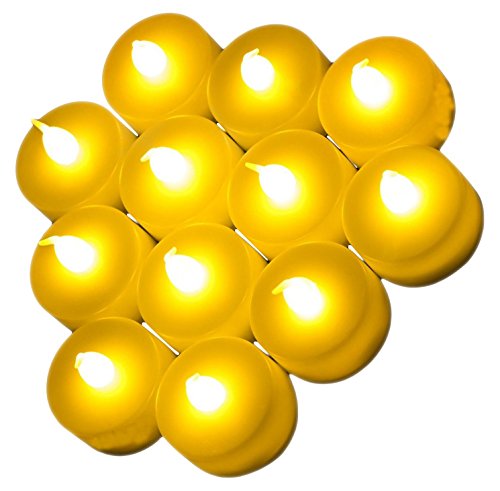 SHINE LED-Kerze, Wachs, gelb, 24 von SHINE