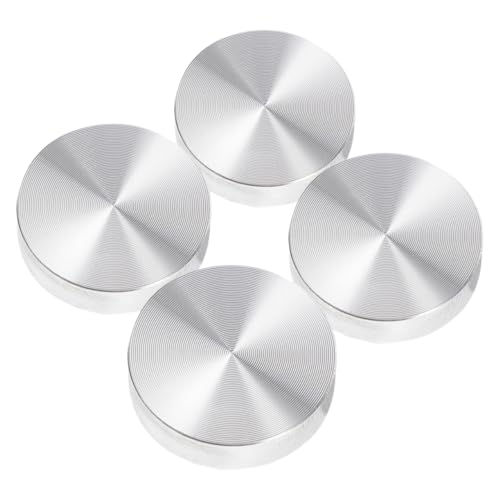SHINEOFI 1 Satz Aluminium Rundadapter Teiliges Metallkreis Diskadapter Für Glastische Und Teetische Leicht Und Tragbar Einfache Installation Für Möbel Und Vitrinen Hochwertige 4 Stück von SHINEOFI