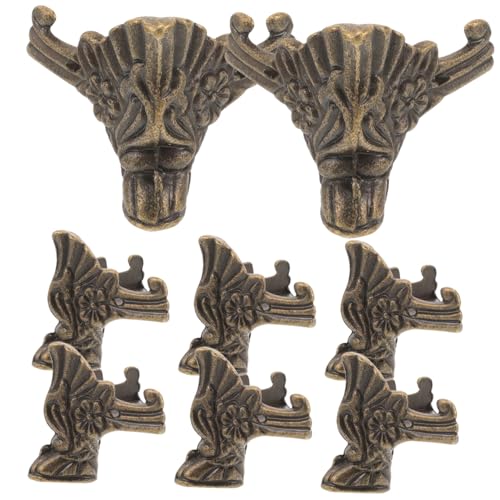 SHINEOFI 1 Satz Dekorative Möbel Füße Teiliges Für Schmuckkästen Vintage Fußwinkel Mit Einzigartigem Design Zum Schutz Verschönerung Von Möbeln Und Kisten 8 Stück SHINEOFI 1 Satz Dekorative Möbel Füße Teiliges Für Schmuckkästen Vintage Fußwinkel Mit Einzigartigem Design Zum Schutz Verschönerung Von Möbeln Und Kisten 8 Stück von SHINEOFI