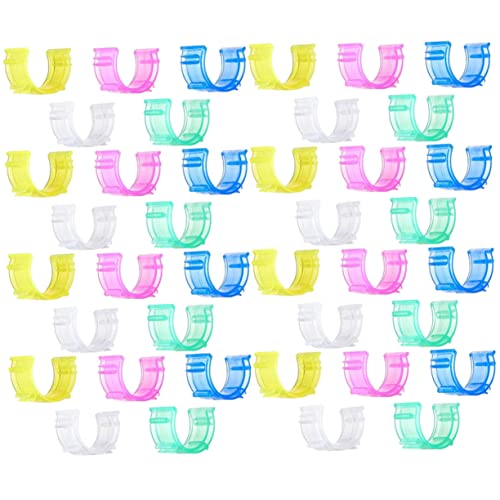SHINEOFI 1 Satz Halbmond Klammer Fadenspulenhalter Nähspule Kleine Spulenfadenhalter Topper Verschlüsse Nähspulen Set Saumbirnenhalter Maschinenteil Kunststoff 100 Stück von SHINEOFI