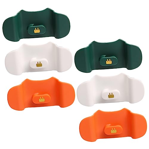 SHINEOFI 1 Satz Kabel Organizer Für Kabelmanagement Selbstklebende Kabelhalter in Weiß Grün Und Orange Für Haushaltsgeräte Wie Kaffeemaschinen Und Toaster Installieren Und 6 Stück von SHINEOFI