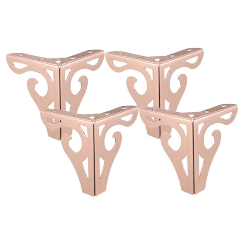 SHINEOFI 1 Satz Möbelfüße Roségold Verstellbare Möbelbeine Ersatzfüße Für Sofas Schränke Couchtische Und Tv Möbel Teiliges Stabil Und Langlebig 4 Stück von SHINEOFI