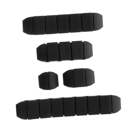 SHINEOFI 1 Satz Selbstklebende Kabelclips Teiliges Silikon Kabelhalter Organizer Für Schreibtisch Büro Vielseitige Kabelführung Mit Löchern Zur Sicheren Fixierung Von Ladekabeln Und 5 Stück von SHINEOFI