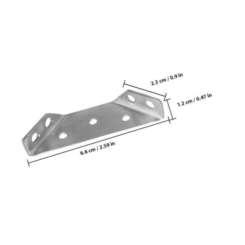 SHINEOFI 10 Sätze Edelstahl Winkelverbinder Möbelwinkel mit Schrauben Rostfrei Stark Multifunktionale Eckwinkel für Holzregale Schränke Tische Stabile Montagewinkel für Erhöhte von SHINEOFI