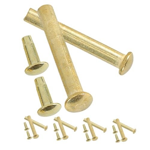 SHINEOFI 10 Sätze Fan-zubehör Dekorative Nieten Lüfteraustausch Reparaturschraube Für Faltventilator Fächerniete Niete Und Mutter Des Faltventilators Kleine Nieten Rostfreier Stahl Golden von SHINEOFI