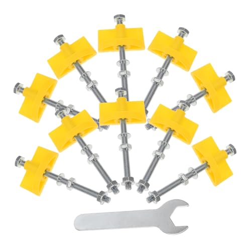 SHINEOFI 10 Stück Fliesenkonditionierer Werkzeug Fliesen Nivellierung Umfang Teile Zum Nivellieren Von Fliesen Nivellierer Legen Shils Fliesenleger Vibration Rostfreier Stahl von SHINEOFI