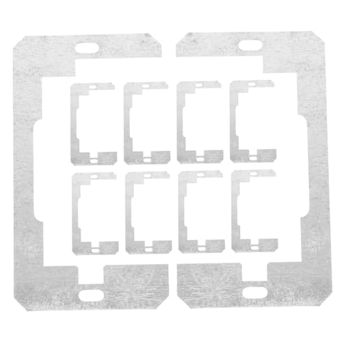 SHINEOFI 10 Stück Metall Abstandshalter für Steckdosen Wandplatten Robuste Selbstnivellierende Lösung für Einfache Installation Elektrischer Boxen Kompatibel mit Verschiedenen von SHINEOFI