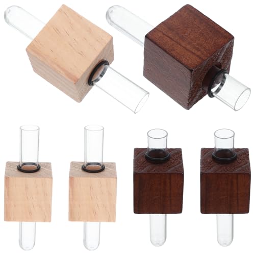 SHINEOFI 10 Stück Mini Magnetische Testrohr Blumentopf Holz Kühlschrankmagnet Pflanzgefäß für Kleine Pflanzen Küche Büro Wohnraum Dekoration von SHINEOFI